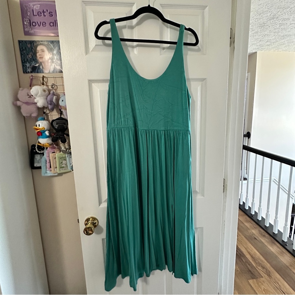 A New Day Teal Midi Dress